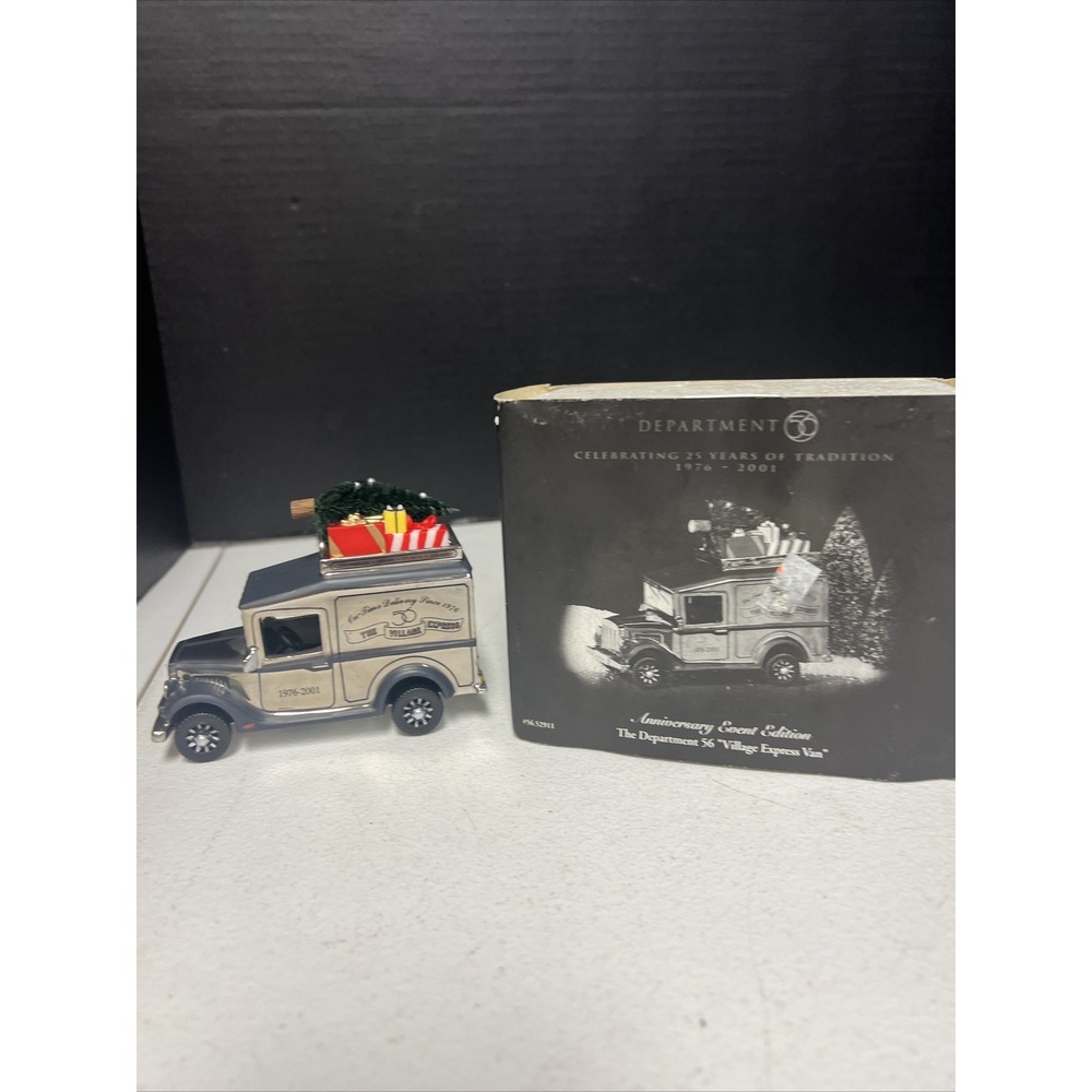 Dept 56 Village Express Van 25th Anniversary (Silver) Event Edition #52911